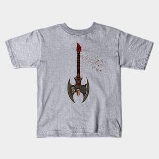 Awesome fantasy guitar, steampunk Kids T-Shirt